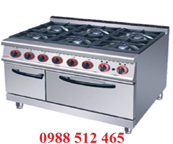 BẾP ÂU 6 HỌNG CÔNG NGHIỆP CÓ GÁY
