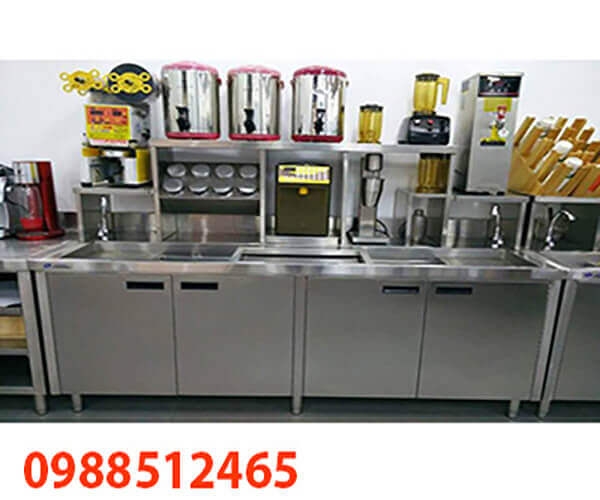 QUẦY TRÁ SỮA INOX CHUYÊN NGHIỆP