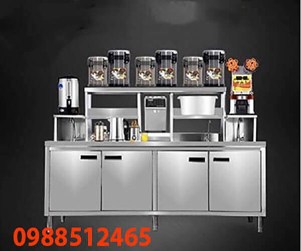 QUẦY TRÀ SỬA INOX THEO YÊU CẦU
