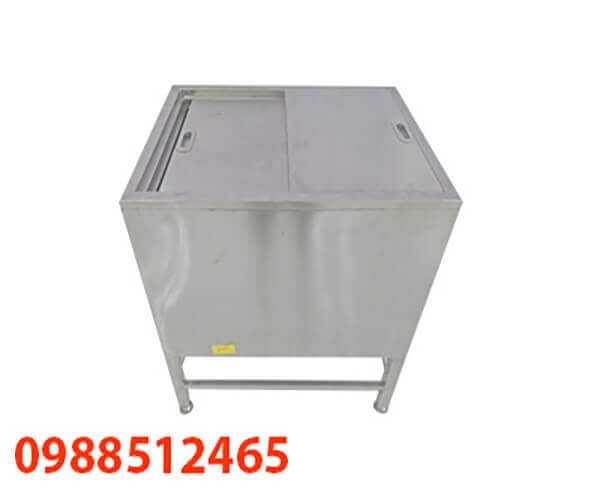 THÙNG ĐÁ INOX NẮP TRƯỢT