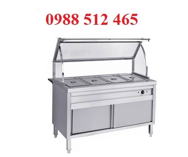 TỦ HÂM NÓNG THỨC ĂN 4 KHAY CÓ CỬA LÙA
