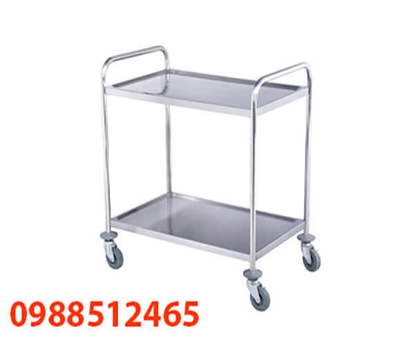 XE ĐẨY 2 TẦNG INOX